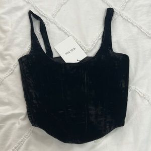With Jéan Cindy Corset in Black Velvet